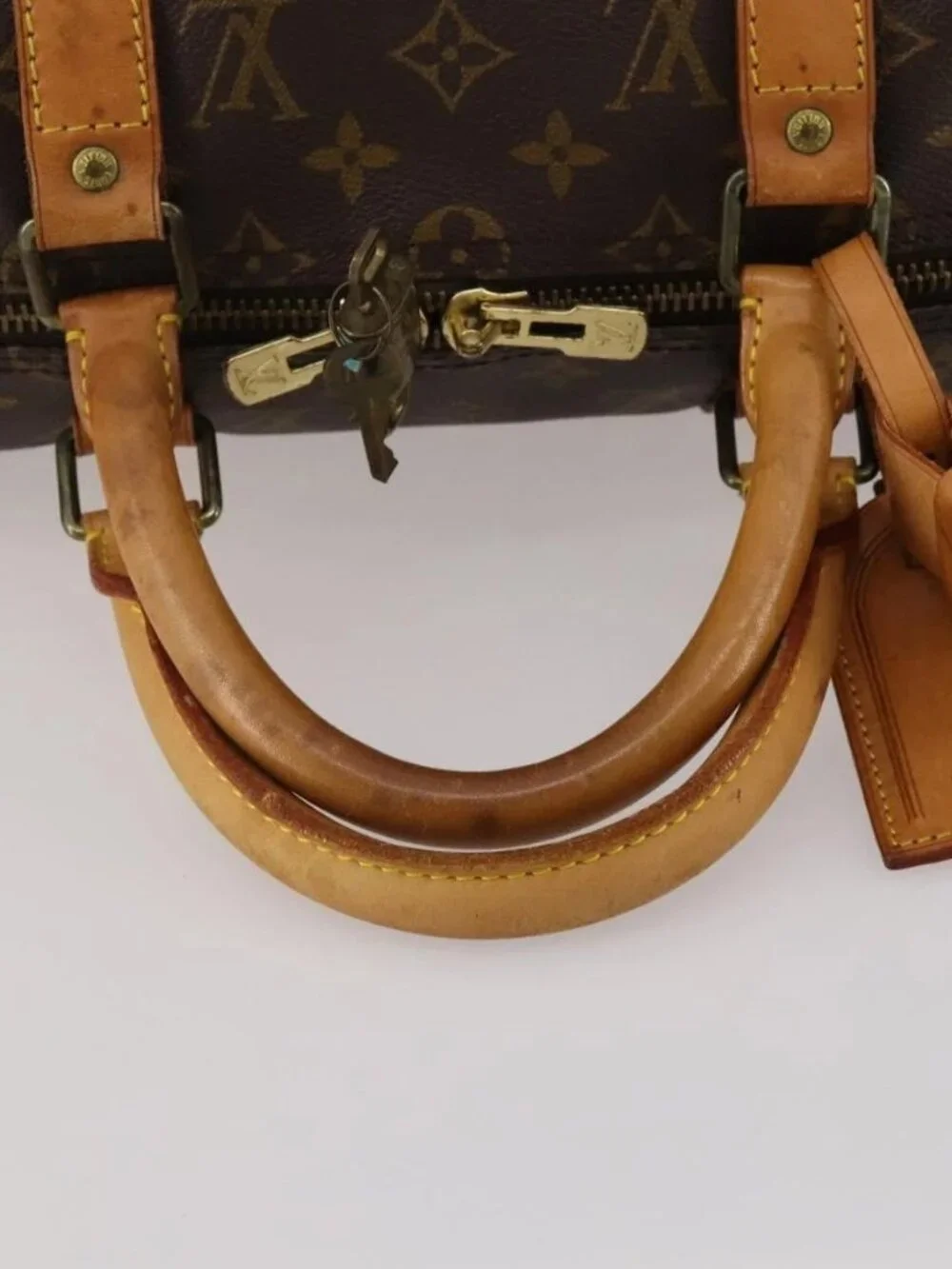 LOUIS VUITTON Monogram Keepall 50 Boston Bag M41426 LV Auth 187419A